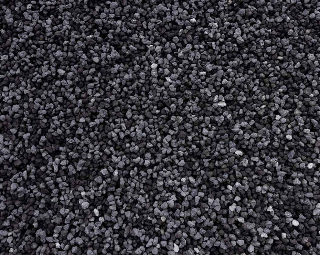 close-up view of steelphalt